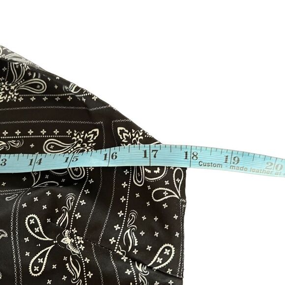 Elodie Paisley printed halter mini dress Ladies size xl extra large Black - Picture 5 of 5